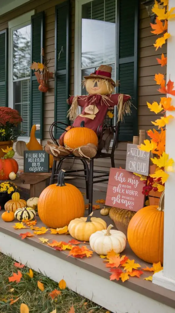 Budget-Friendly fall decorations porch Ideas