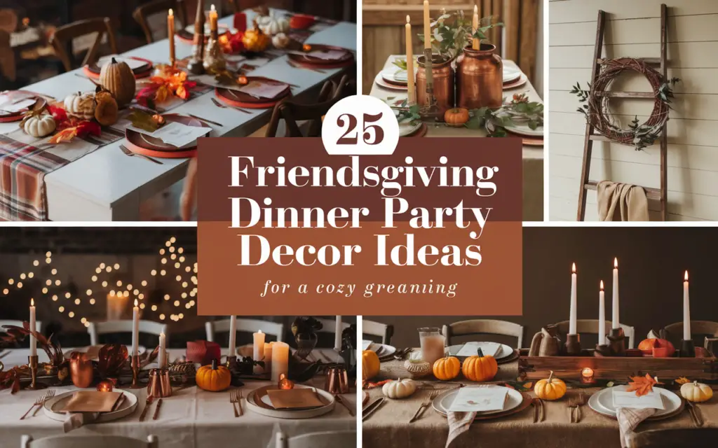 25 Friendsgiving Dinner Party Decor Ideas for a Cozy Gathering