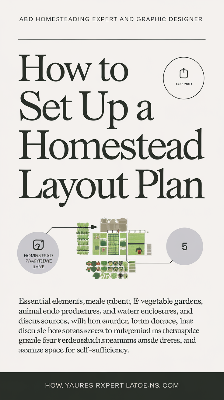 How to Set Up a Homestead Layout Plan Setting up a homestead layout plan is essential for creating a self-sufficient, productive, and sustainable living space. Whether you're starting on a small plot or expanding into a larger rural area, organizing your homestead carefully can significantly impact its long-term success. A well-thought-out plan ensures efficient use of resources, smooth workflows, and proper placement of key features. Here’s a step-by-step guide on how to setup the perfect homestead layout plan.
1. Assess Your Land and Resources
Before drawing up any plans, the first step is to carefully assess the land you're working with. Take into consideration the topography, soil quality, access to water, and existing vegetation. Understanding the strengths and limitations of your land will help you place features like gardens, animal enclosures, and water systems in the most optimal locations.
Key Considerations:
Sunlight: Identify which areas receive full sunlight, partial shade, or full shade throughout the day. Gardens and solar energy systems should be placed in the sunniest spots.
Water Sources: Note any natural water sources like ponds, streams, or wells. If there are no natural sources, think about rainwater harvesting.
Wind Patterns: Take note of prevailing wind directions to plan windbreaks or shelter for livestock.
Slope and Drainage: Steeper areas can be prone to erosion or flooding, so these should be avoided for building placement. Consider areas where water drains naturally for garden beds.
Step Action: Walk your land with a notebook and mark these features on a rough map. This will serve as the foundation for your homestead layout.
2. Plan Zones for Different Functions
Once you’ve assessed your land, divide it into functional zones based on your homesteading needs. Zoning is an efficient way to organize space for different activities like gardening, livestock rearing, and recreation. This approach minimizes travel time, maximizes efficiency, and ensures that essential functions are in the most convenient areas.
Key Zones:
Zone 0: Your home and immediate living area. This is where you'll spend most of your time, so it should be central and accessible.
Zone 1: Closest to your home, this zone is for daily activities like vegetable gardens, herb gardens, chicken coops, and tool storage.
Zone 2: Reserved for less frequent activities, like orchards, larger crops, or composting areas.
Zone 3: For larger livestock, pasture land, and larger-scale food production.
Zone 4: Wild areas or managed forests for wood and wildlife.
Zone 5: Untouched wilderness, if available, for observing nature and preserving biodiversity.
Step Action: Map out these zones around your home. Keep heavily-used zones close to the house for efficiency, and more extensive activities farther out.
3. Design Your Water Management System
Water is crucial to any homestead, and designing an efficient water management system should be a top priority. If you have access to a natural water source, such as a well, stream, or pond, integrate it into your homestead plan. If not, plan for rainwater harvesting systems, irrigation setups, and greywater recycling.
Key Considerations:
Water Storage: Install rain barrels or cisterns near buildings to collect runoff from roofs.
Irrigation: Plan drip irrigation systems for gardens, which conserve water and direct it to where it’s most needed.
Greywater Systems: Recycle water from sinks, showers, and washing machines for use in gardens.
Swales: Use swales (shallow trenches) along slopes to slow water runoff and help it infiltrate the soil for plant use.
Step Action: Include rainwater catchment systems, swales, and irrigation designs on your map. Place these systems strategically based on water needs and natural flow.
4. Position Buildings and Structures
Deciding where to place key buildings and structures is one of the most important aspects of your homestead layout plan. Each building’s location should serve both convenience and function. Consider the sun, wind, and distance from other essential homestead elements.
Key Buildings:
House: Your home should be centrally located to maximize efficiency when accessing other zones.
Greenhouses: Place greenhouses in the sunniest area to extend your growing season.
Barns and Sheds: Position barns and sheds in proximity to pastures or fields where animals graze, and close to your tools for easy access.
Animal Shelters: Protect livestock by placing their shelters in areas sheltered from prevailing winds and near water sources.
Workshops and Garages: Keep these in accessible locations for working on machinery, tools, and storage.
Step Action: On your map, mark where each building will go, keeping in mind ease of access, weather patterns, and proximity to key zones like gardens or livestock areas.
5. Designate Areas for Food Production
Food production is often the heart of any homestead. Whether you plan on growing a small garden or larger-scale crops, having a clear and organized space for food production is key. Consider raised beds, permaculture gardens, or even traditional row planting.
Key Considerations:
Vegetable Garden: Close to the house for easy access. Raised beds or no-dig gardens are perfect for small spaces.
Orchards: Position orchards or fruit trees in Zone 2, where they don’t need daily attention but are still easy to access for seasonal harvesting.
Livestock: Place areas for chickens, goats, or other livestock near barns and water sources, ideally in mobile pens or rotational grazing setups.
Greenhouse or Polytunnel: Use for year-round growing. Position this near the garden or food storage areas for convenience.
Step Action: Map out garden beds, orchards, and livestock areas. Prioritize proximity to water and sunlight to maximize efficiency.
6. Plan for Energy Efficiency and Sustainability
Energy use is a critical factor in homesteading, and planning for sustainability from the start will save money and reduce environmental impact. Consider renewable energy sources like solar, wind, or geothermal, depending on your location.
Key Energy Considerations:
Solar Panels: Install solar panels on south-facing roofs or in open areas for maximum sun exposure.
Wind Turbines: If your homestead is in a windy area, small wind turbines can generate supplemental energy.
Passive Solar Design: Orient your home to take advantage of natural light and heating. Large windows facing south can help heat your home in winter.
Insulation and Ventilation: Use natural materials for insulation, and design proper ventilation for your homestead buildings to reduce the need for energy-consuming heating and cooling systems.
Step Action: Designate locations for solar panels, wind turbines, or other energy systems on your map. Factor in the natural sun and wind patterns when positioning them.
7. Include Storage and Waste Management
Managing storage and waste is often overlooked in homestead planning, but it's critical for long-term success. Efficient storage areas for tools, food, and supplies keep your homestead organized, while waste management systems maintain cleanliness and sustainability.
Key Considerations:
Tool Storage: Designate a shed or workshop near gardens and fields for easy access to tools and equipment.
Root Cellar: Plan a root cellar for storing crops like potatoes, carrots, and other long-term storage vegetables.
Composting: Set up a composting system near the garden to recycle kitchen and garden waste.
Animal Waste: Plan for waste management with manure piles or compost systems near livestock areas to turn animal waste into valuable fertilizer.
Step Action: Mark composting areas, storage buildings, and waste management systems on your layout. Position them to minimize odors or pest problems while keeping them accessible.