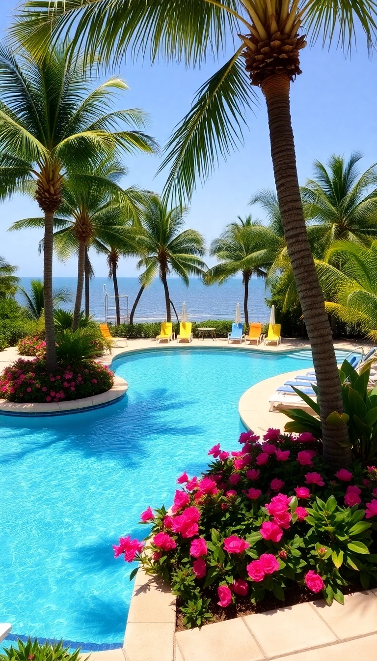 21 Backyard Tropical Oasis Ideas That'll Make You Want to Stay Outside Forever! 21 Backyard Tropical Oasis Ideas That'll Make You Want to Stay Outside Forever! - 17. Poolside Paradise
