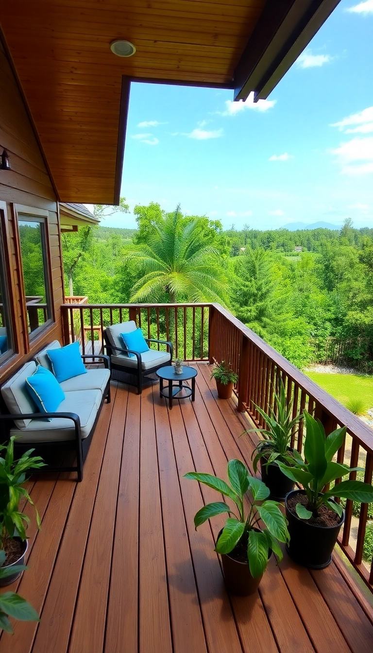 21 Backyard Tropical Oasis Ideas That'll Make You Want to Stay Outside Forever! 21 Backyard Tropical Oasis Ideas That'll Make You Want to Stay Outside Forever! - 9. Elevated Decks with Views