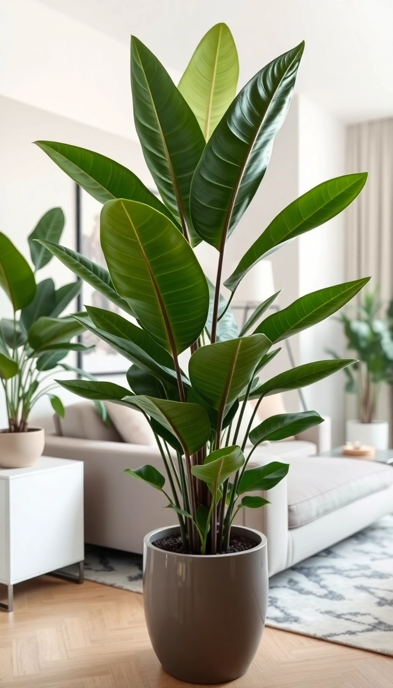 21 Best Indoor Plants for Apartment Decor 21 Best Indoor Plants for Apartment Decor (You Won't Believe #14!) - 6. Rubber Plant (Ficus elastica)
