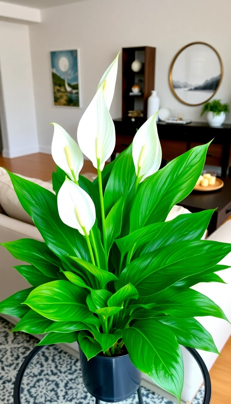 21 Best Indoor Plants for Apartment Decor 21 Best Indoor Plants for Apartment Decor (You Won't Believe #14!) - 5. Peace Lily (Spathiphyllum)
