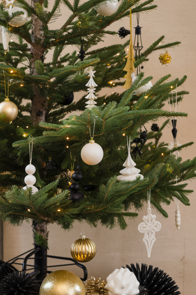 21 Chic Black Christmas Tree Decoration Ideas for a Bold Holiday Look Black Christmas Tree Decoration Ideas