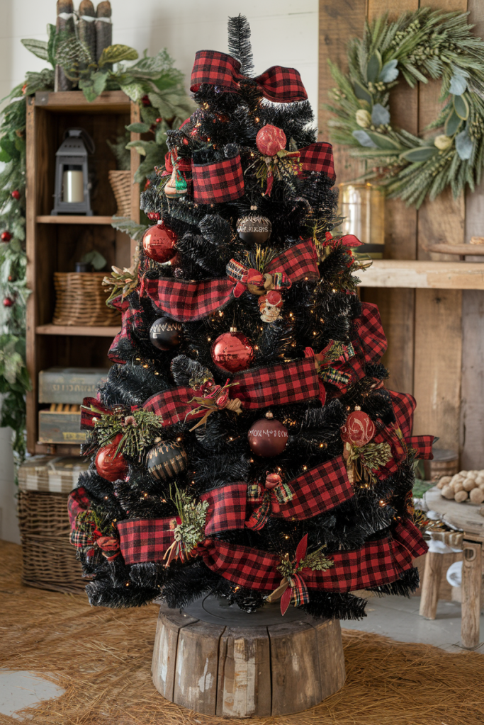 21 Chic Black Christmas Tree Decoration Ideas for a Bold Holiday Look Black Christmas Tree Decoration Ideas