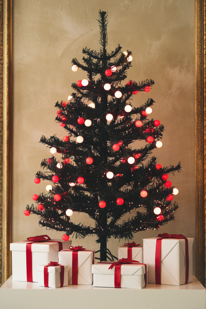21 Chic Black Christmas Tree Decoration Ideas for a Bold Holiday Look Black Christmas Tree Decoration Ideas