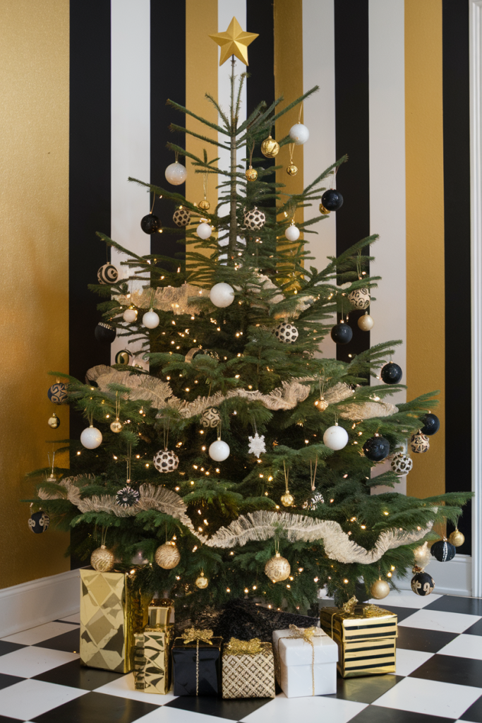21 Chic Black Christmas Tree Decoration Ideas for a Bold Holiday Look Black Christmas Tree Decoration Ideas