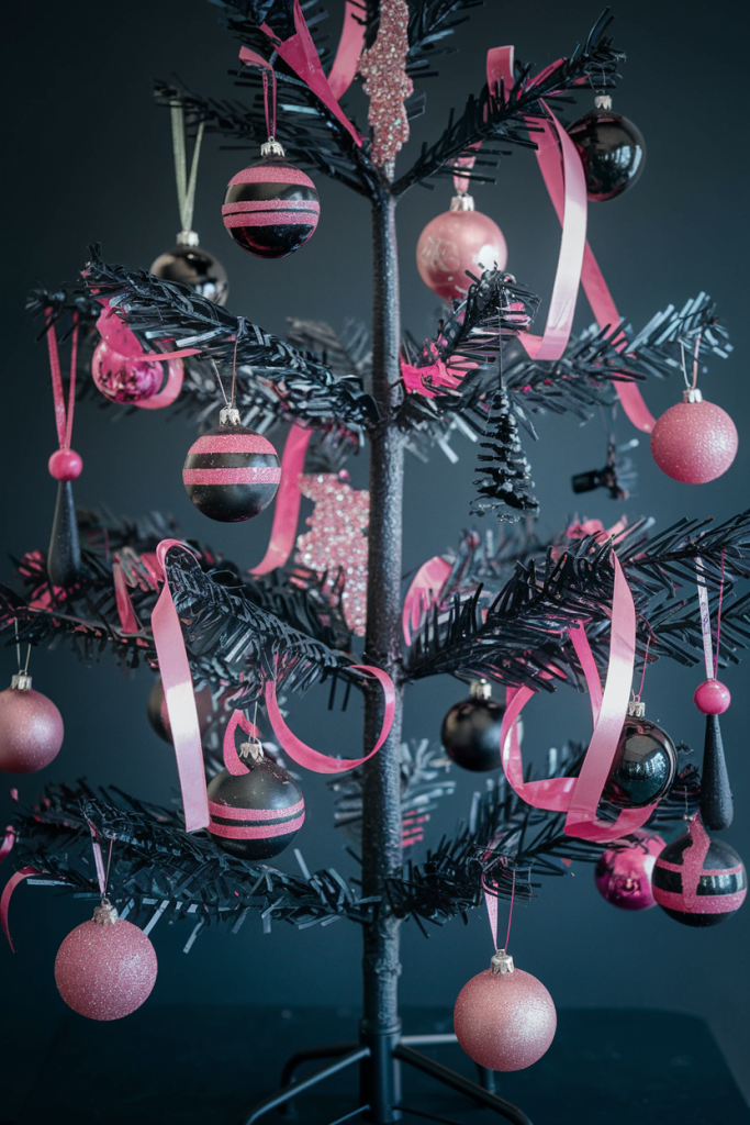 21 Chic Black Christmas Tree Decoration Ideas for a Bold Holiday Look Black Christmas Tree Decoration Ideas