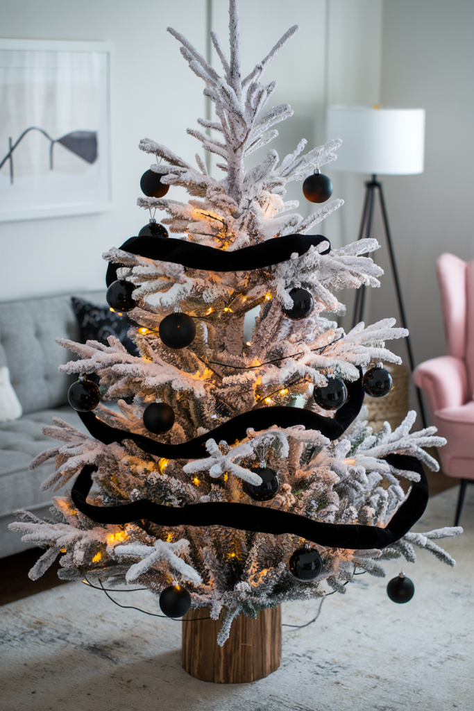 21 Chic Black Christmas Tree Decoration Ideas for a Bold Holiday Look Black Christmas Tree Decoration Ideas