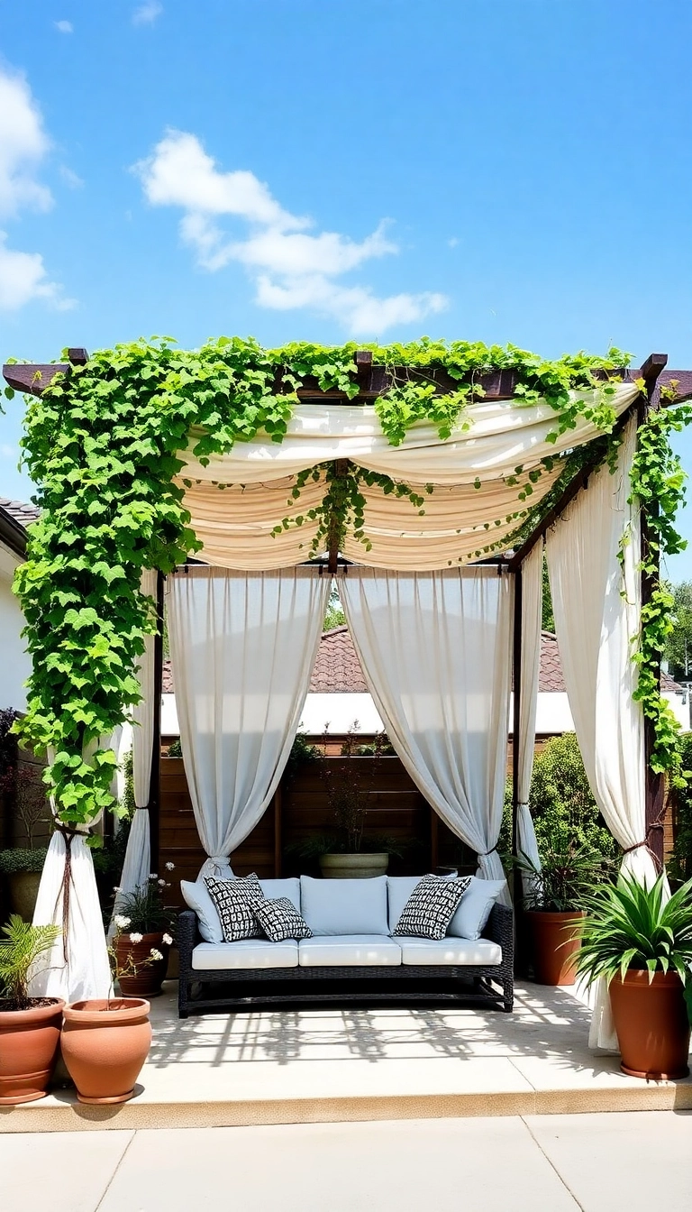 21 Backyard Tropical Oasis Ideas That'll Make You Want to Stay Outside Forever! 21 Backyard Tropical Oasis Ideas That'll Make You Want to Stay Outside Forever! - 12. Stylish Shade Structures