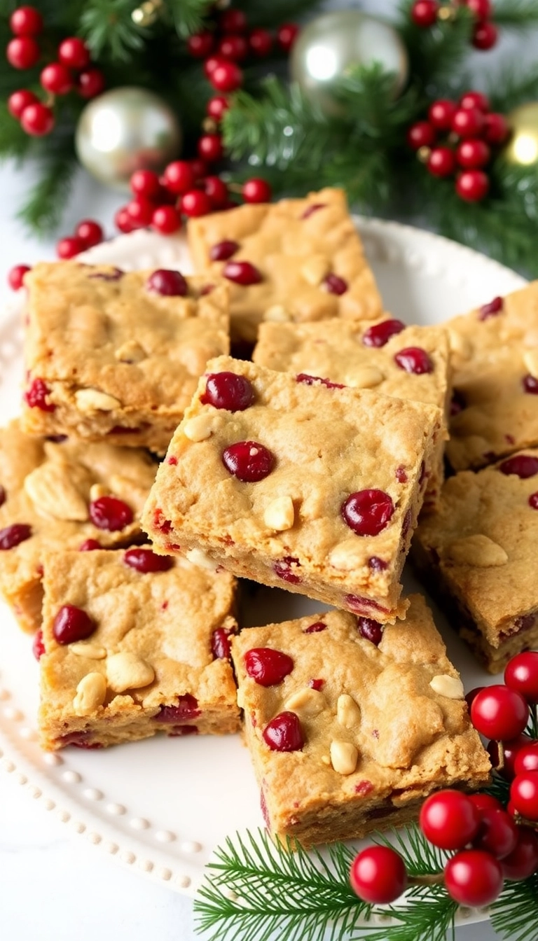 21 Easy Cranberry Dessert Recipes You’ll Want to Make This Holiday Season! 21 Irresistible Cranberry Dessert Recipes You’ll Want to Make This Holiday Season! - 18. Cranberry Nut Bars