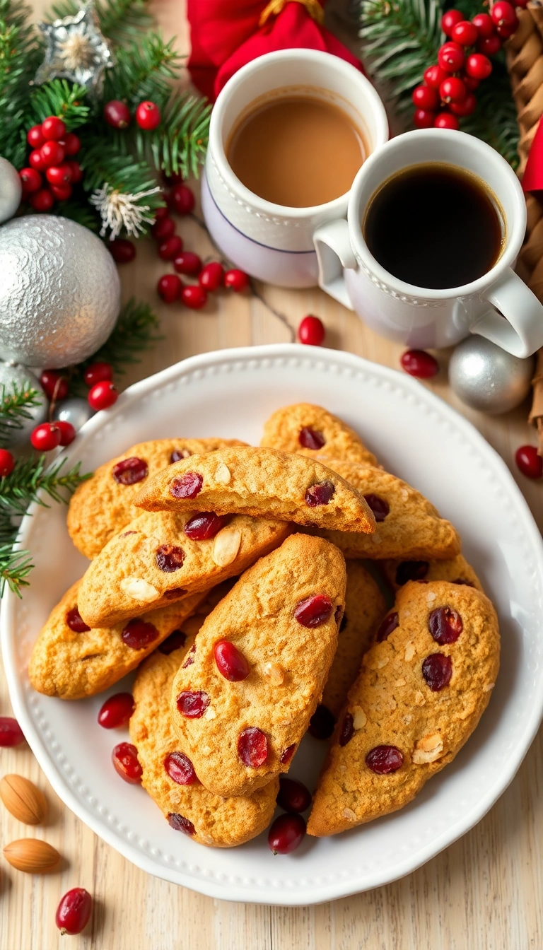 21 Easy Cranberry Dessert Recipes You’ll Want to Make This Holiday Season! 21 Irresistible Cranberry Dessert Recipes You’ll Want to Make This Holiday Season! - 3. Cranberry Almond Biscotti