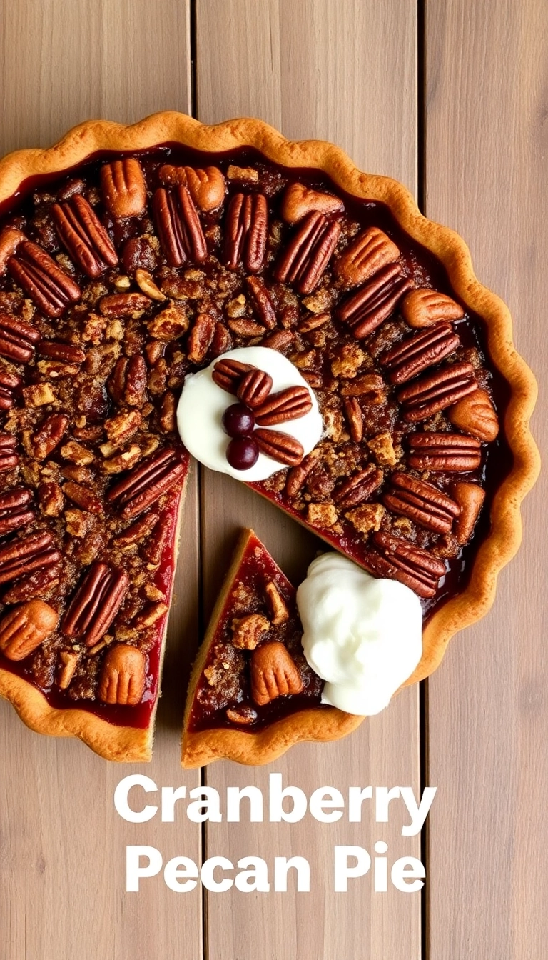 21 Easy Cranberry Dessert Recipes You’ll Want to Make This Holiday Season! 21 Irresistible Cranberry Dessert Recipes You’ll Want to Make This Holiday Season! - 5. Cranberry Pecan Pie