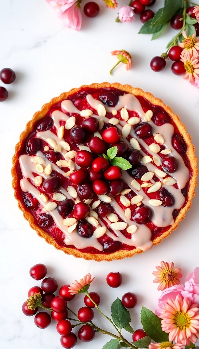 21 Fun Thanksgiving Dessert Ideas That'll Impress Your Guests 21 Fun Thanksgiving Dessert Ideas That'll Impress Your Guests (You Won't Believe #7!) - 14. Cranberry Almond Tart