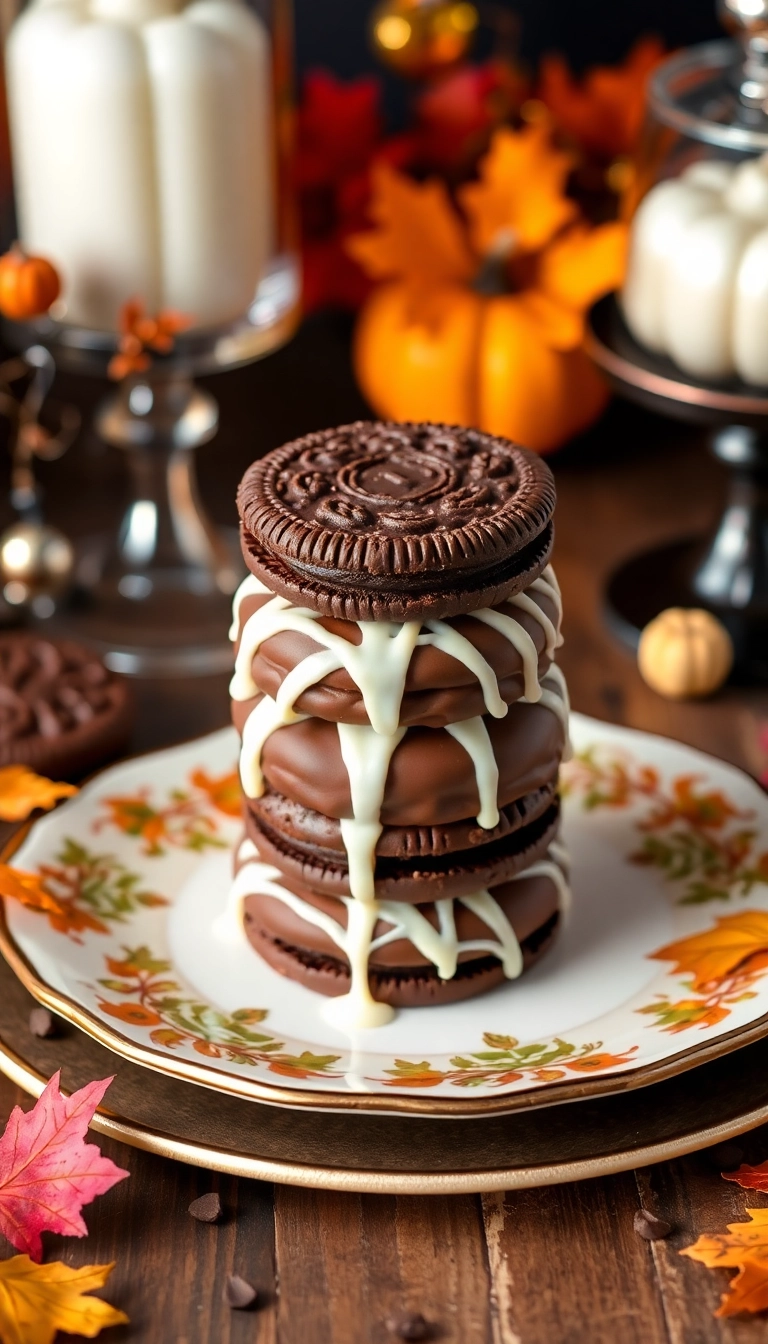 21 Fun Thanksgiving Dessert Ideas That'll Impress Your Guests 21 Fun Thanksgiving Dessert Ideas That'll Impress Your Guests (You Won't Believe #7!) - 13. Chocolate-Covered Pumpkin Spice Oreos