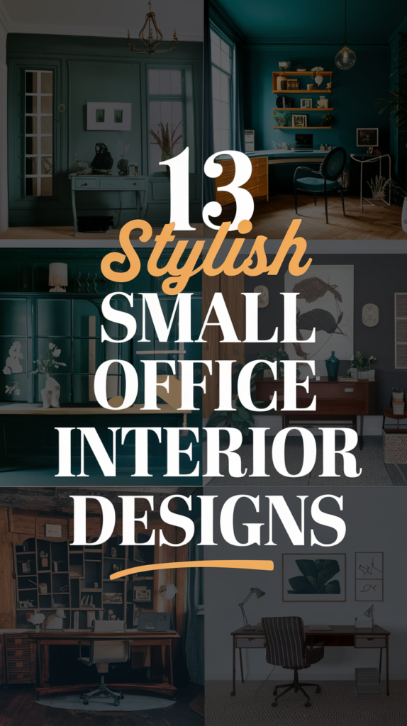 13 Stylish Small Office Interior Designs for Limited Spaces Small Office Interior Designs