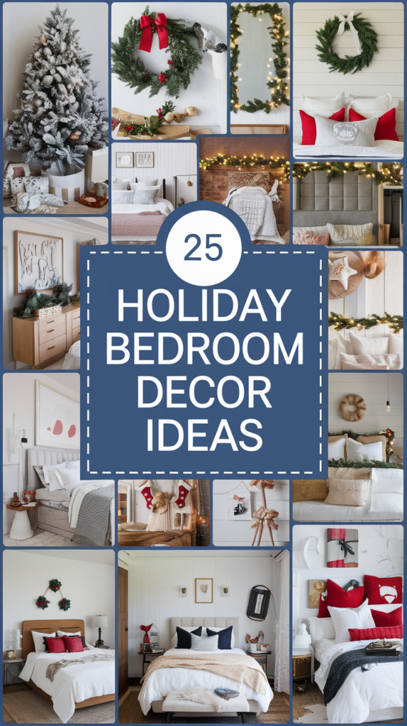 25 Holiday Bedroom Decor Ideas for a Festive Sleep Space Holiday Bedroom Decor Ideas