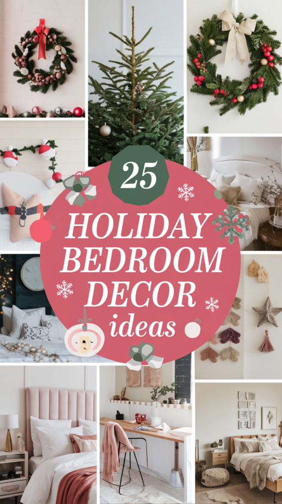 25 Holiday Bedroom Decor Ideas for a Festive Sleep Space Holiday Bedroom Decor Ideas