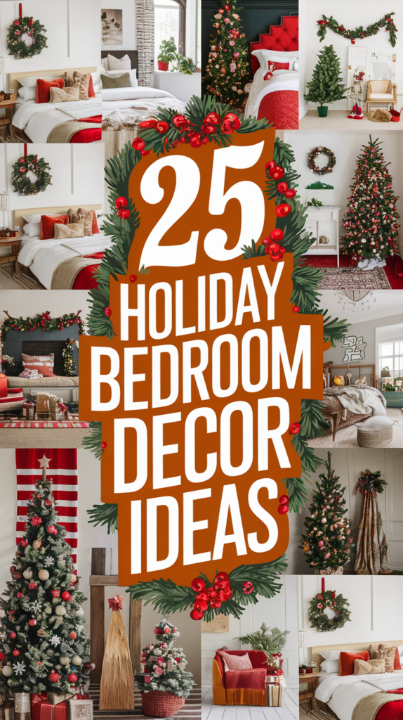 25 Holiday Bedroom Decor Ideas for a Festive Sleep Space Holiday Bedroom Decor Ideas