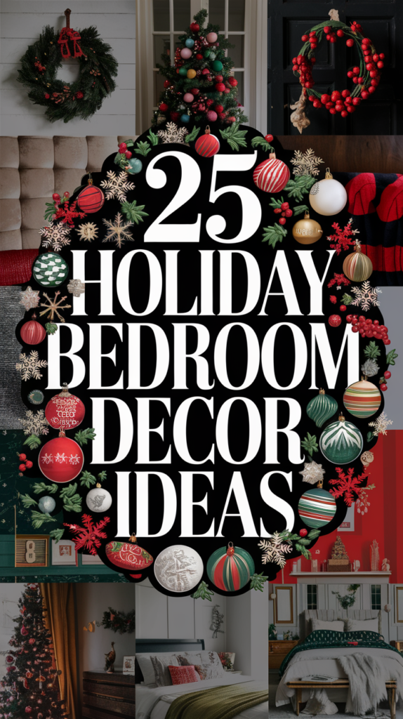 25 Holiday Bedroom Decor Ideas for a Festive Sleep Space Holiday Bedroom Decor Ideas