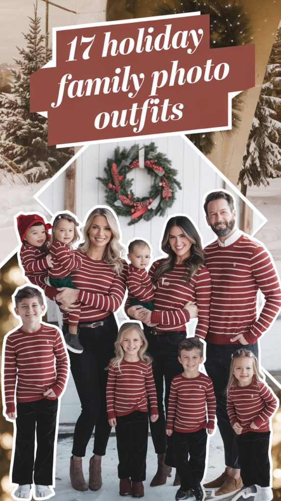 17 Holiday Family Photo Outfits for Festive Pictures Holiday Family Photo Outfits
