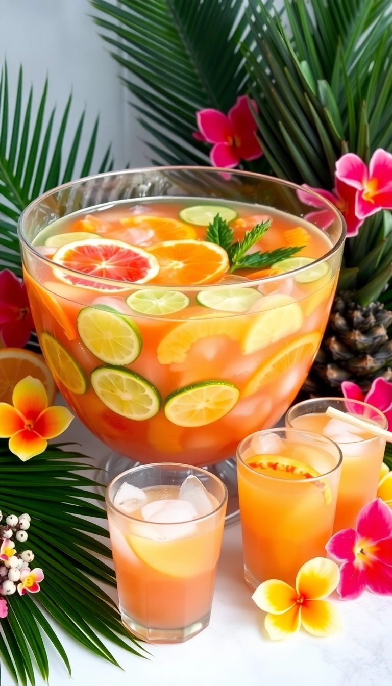 21 Irresistible Christmas Mocktails That Will Make Your Holiday Celebrations Sparkle! 21 Irresistible Christmas Mocktails That Will Make Your Holiday Celebrations Sparkle! - 7. Tropical Christmas Punch