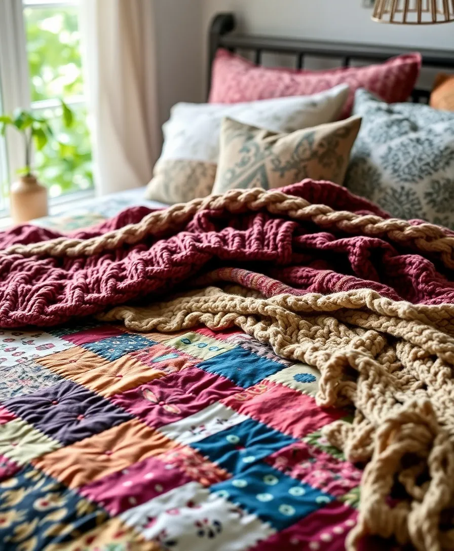 21 Eclectic Boho Bedroom Ideas That'll Make You Want to Redecorate Right Now! 21 Eclectic Boho Bedroom Ideas That'll Make You Want to Redecorate Right Now! - 1. Layered Textiles
