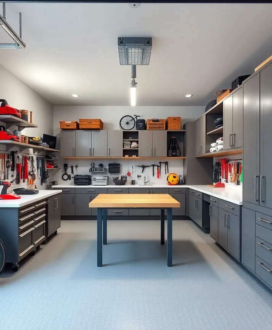 21 Garage Workshop Layouts That'll Transform Your Space Into a DIY Dreamland! 21 Garage Workshop Layouts That'll Transform Your Space Into a DIY Dreamland! - 14. The Workshop with Built-In Storage