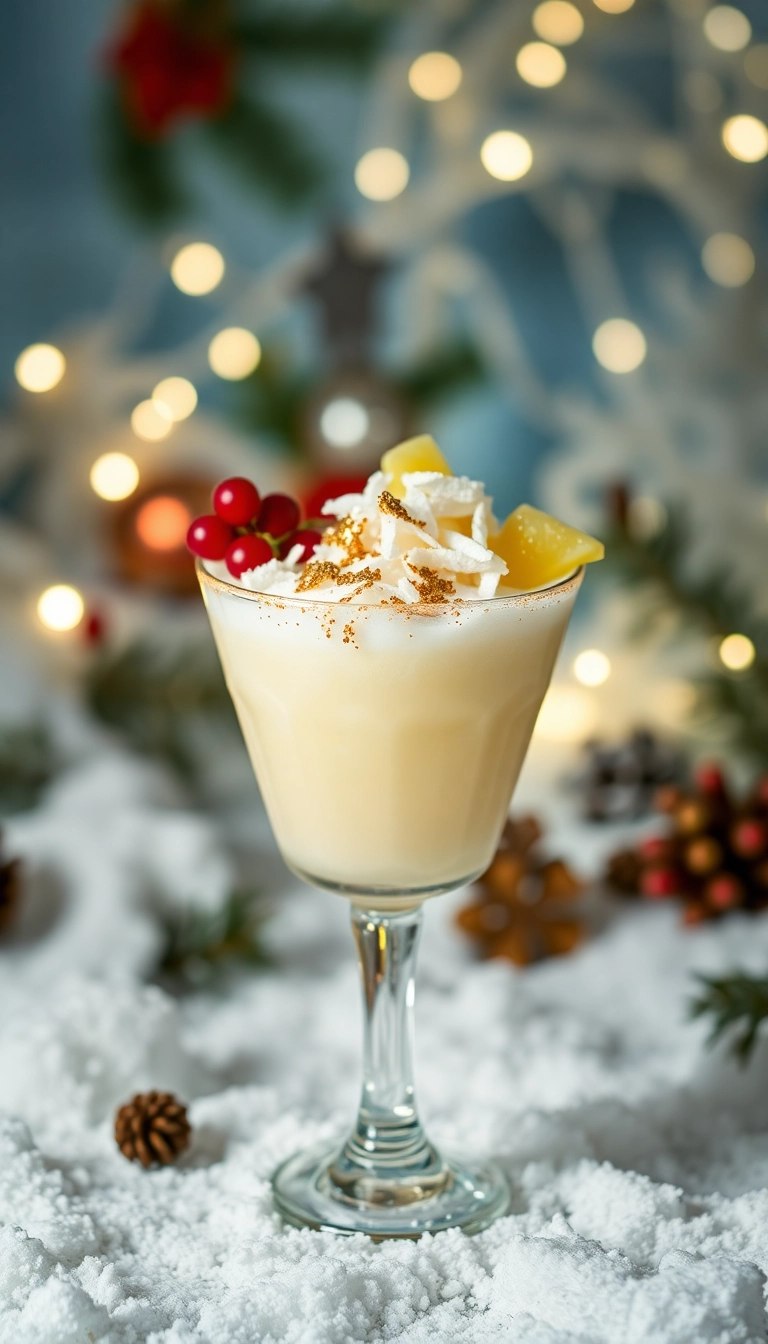 21 Irresistible Christmas Mocktails That Will Make Your Holiday Celebrations Sparkle! 21 Irresistible Christmas Mocktails That Will Make Your Holiday Celebrations Sparkle! - 10. Winter Wonderland Mocktail