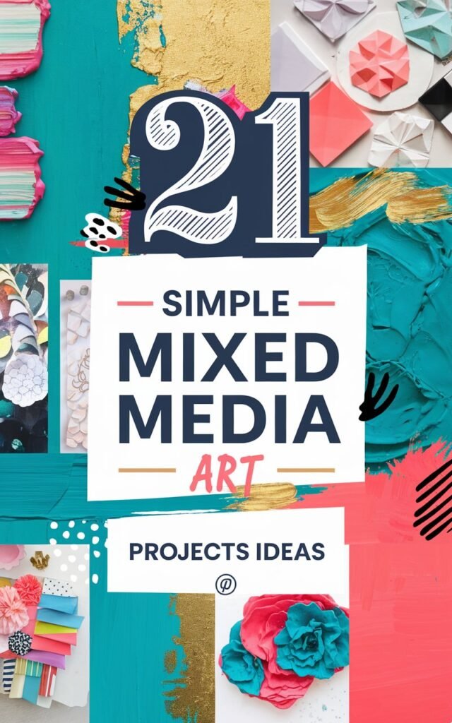 21 Simple Mixed Media Art Project Ideas