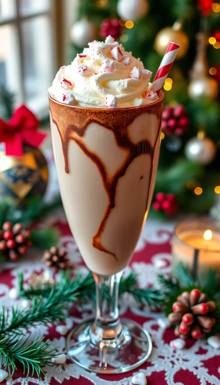 21 Irresistible Christmas Mocktails That Will Make Your Holiday Celebrations Sparkle! 21 Irresistible Christmas Mocktails That Will Make Your Holiday Celebrations Sparkle! - 17. Choco-Mint Mocktail