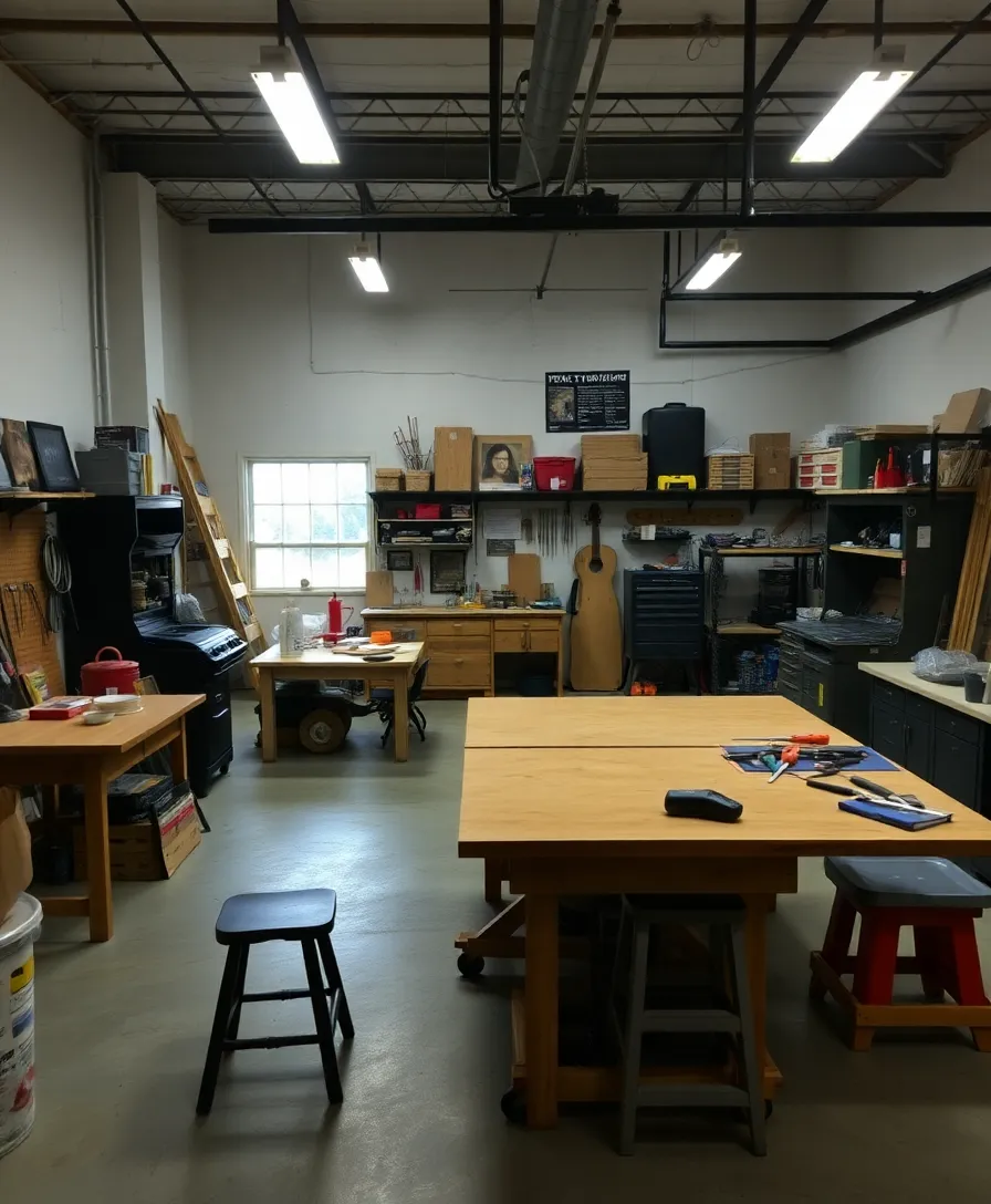 21 Garage Workshop Layouts That'll Transform Your Space Into a DIY Dreamland! 21 Garage Workshop Layouts That'll Transform Your Space Into a DIY Dreamland! - 20. The Community Workshop