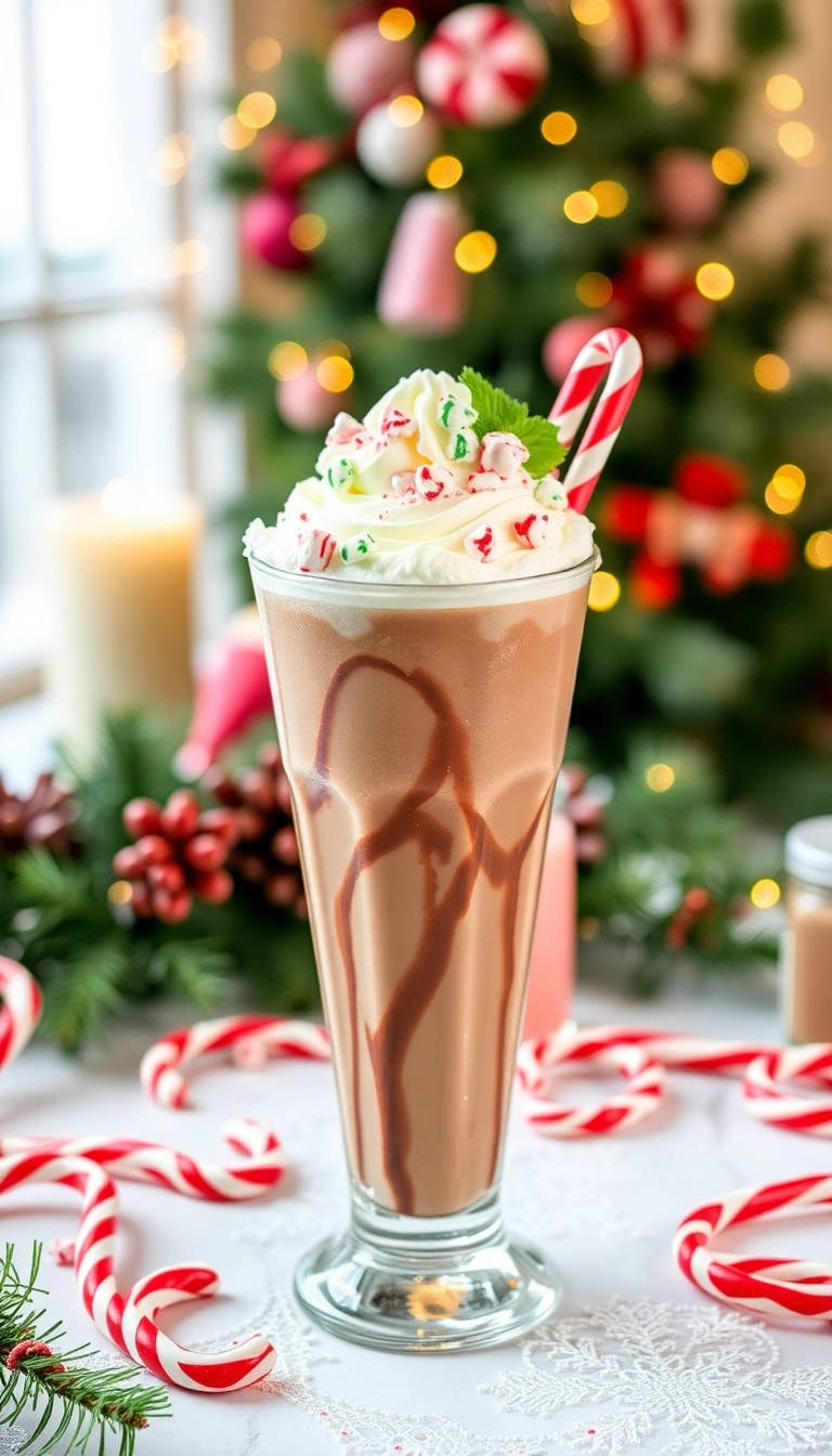 21 Irresistible Christmas Mocktails That Will Make Your Holiday Celebrations Sparkle! 21 Irresistible Christmas Mocktails That Will Make Your Holiday Celebrations Sparkle! - 4. Minty Chocolate Mocktail