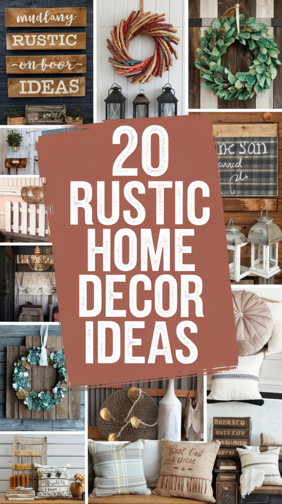 15 Rustic Christmas Home Decor Ideas That'll Make Your Holiday Heart Sing! Rustic Christmas Home Decor Ideas
