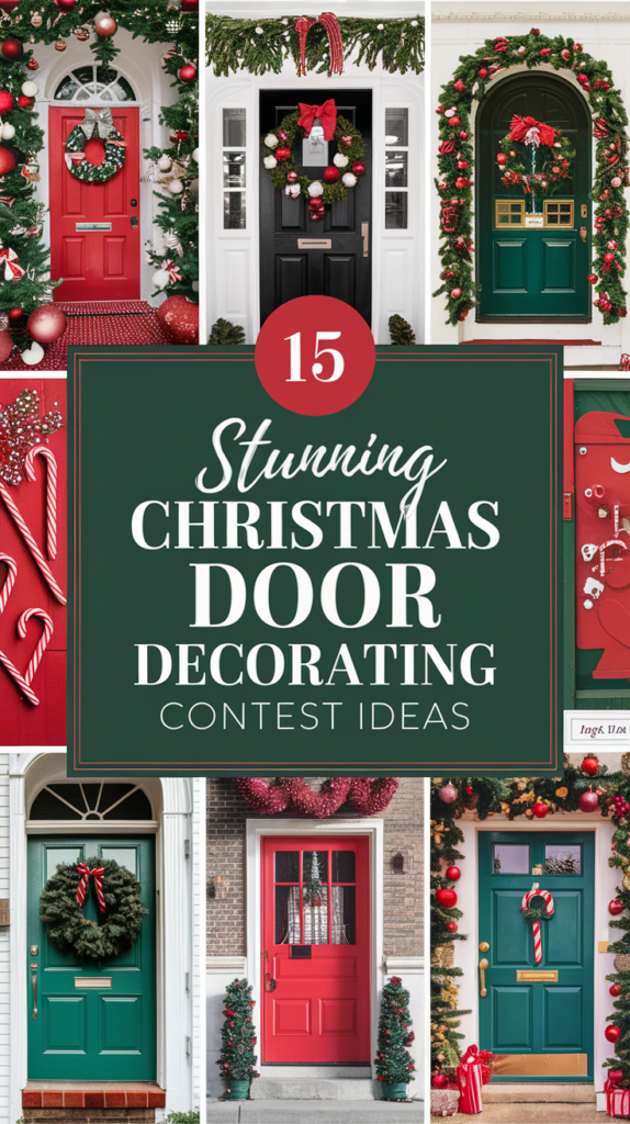 15 Stunning Christmas Door Decorating Contest Ideas Stunning Christmas Door Decorating Contest Ideas