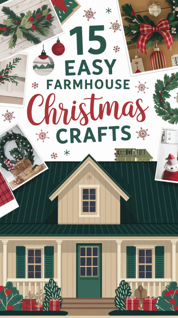 15 Easy Farmhouse Christmas Crafts You Can Make in One Weekend!