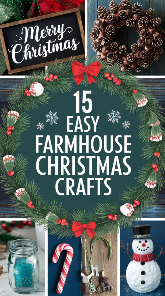15 Easy Farmhouse Christmas Crafts You Can Make in One Weekend!