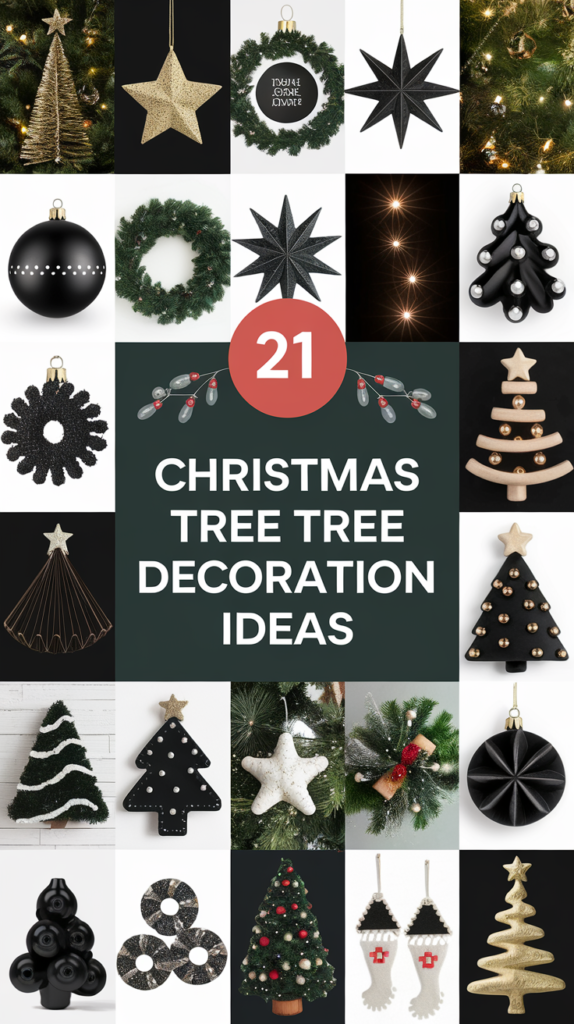 21 Chic Black Christmas Tree Decoration Ideas for a Bold Holiday Look Black Christmas Tree Decoration Ideas