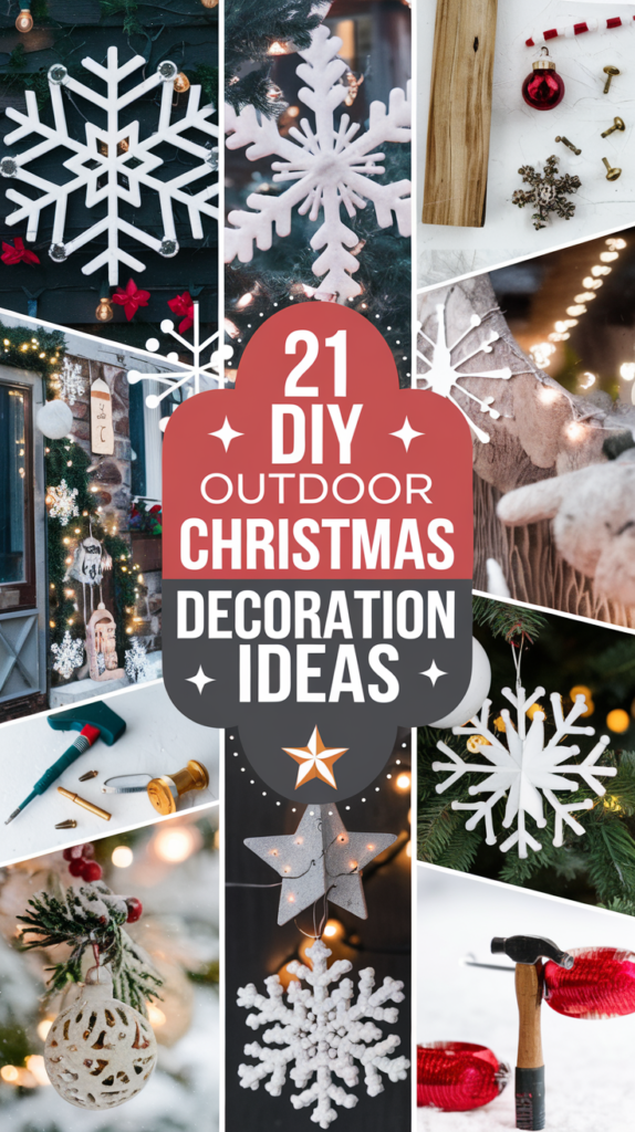 35 DIY Outdoor Christmas Decorations Ideas to Brighten Your Holiday DIY Outdoor Christmas Decorations Ideas