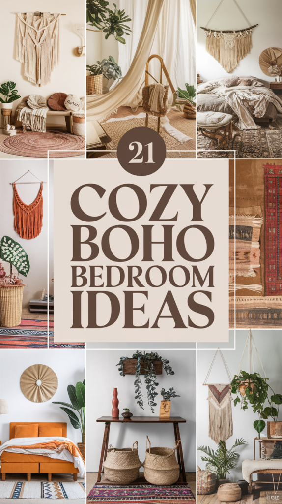21 Cozy Boho Bedroom Ideas for a Relaxed and Inviting Space Cozy Boho Bedroom Ideas