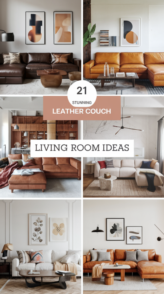 21 Stunning Leather Couch Living Room Decor Ideas That Will Transform Your Space!