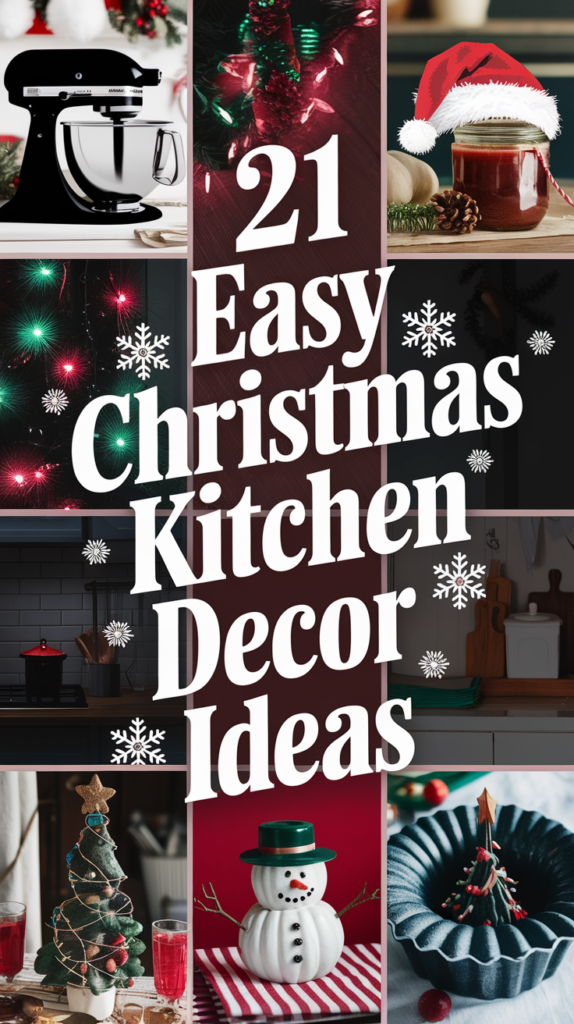 21 Easy Christmas Kitchen Decor Ideas That'll Make You Feel the Holiday Spirit!