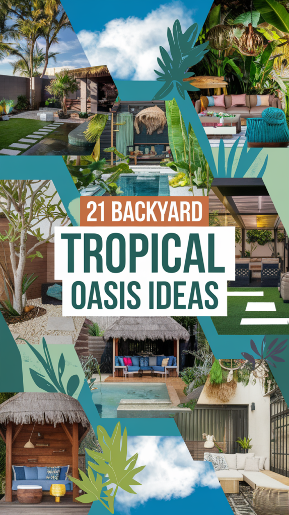 21 Backyard Tropical Oasis Ideas That'll Make You Want to Stay Outside Forever!