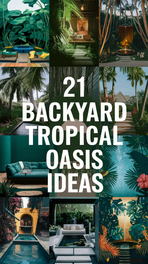 21 Backyard Tropical Oasis Ideas That'll Make You Want to Stay Outside Forever!