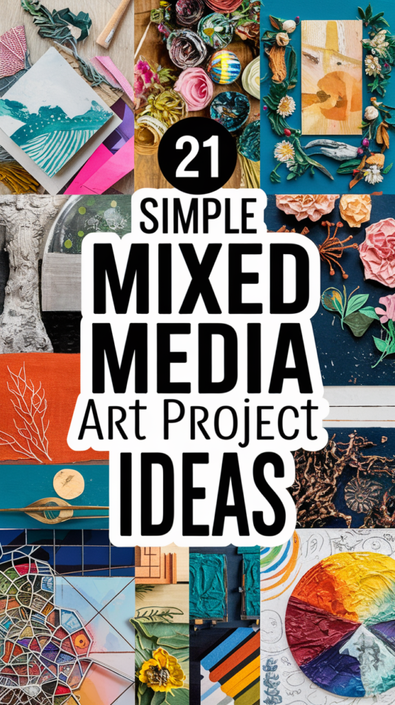 21 Simple Mixed Media Art Project Ideas
