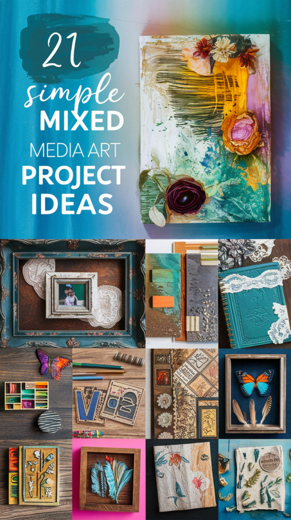 21 Simple Mixed Media Art Project Ideas
