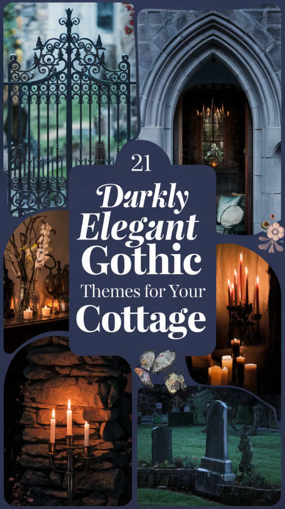 21 Darkly Elegant Gothic Themes for Your Cottage That Will Captivate Everyone