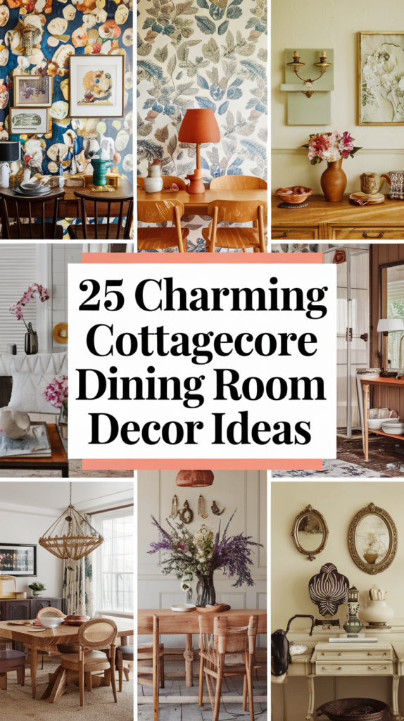 25 Charming Cottagecore Dining Room Decor Ideas That Evoke Nostalgia