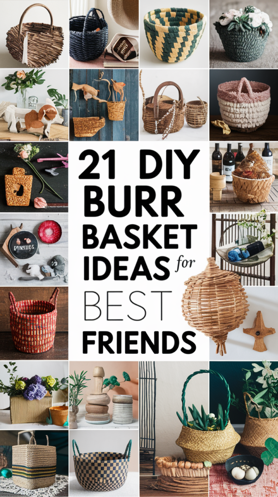 21 DIY Burr Basket Ideas for Best Friends That Are Super Easy to Make!