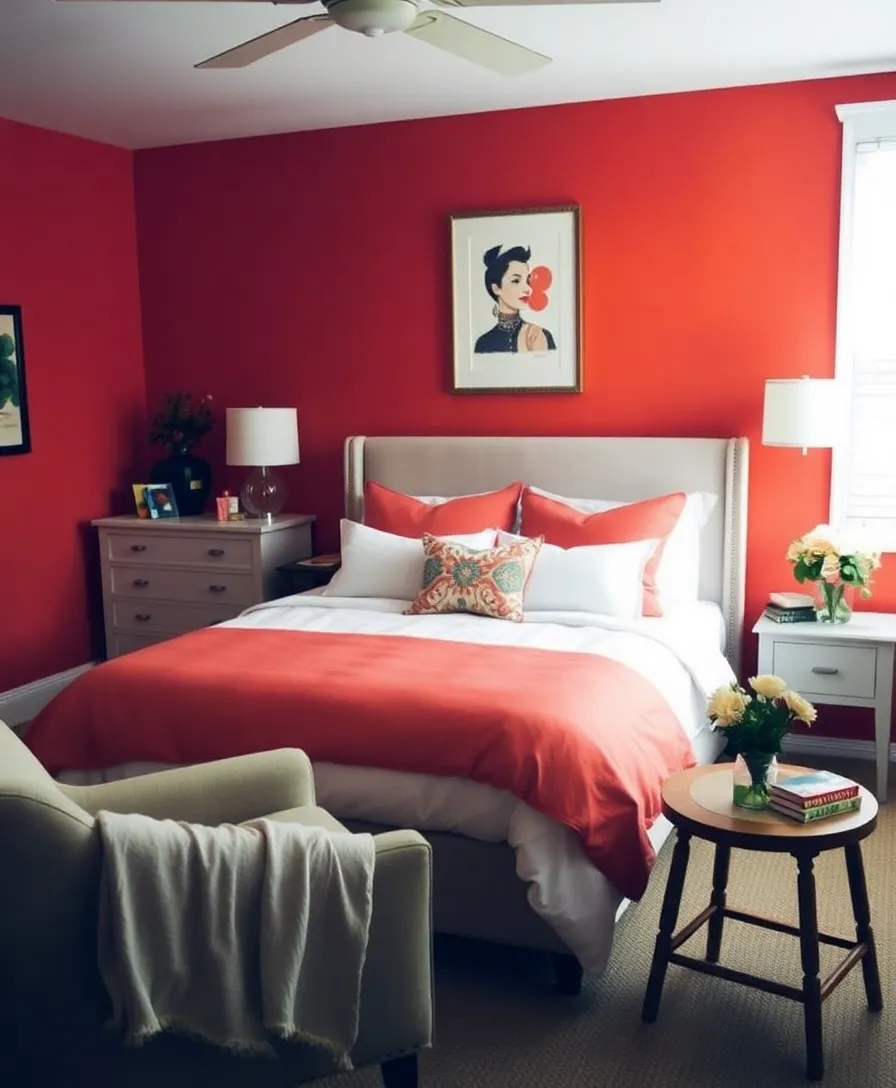 21 Best Warm Bedroom Colors That Will Make You Feel Like You're in a Cozy Hug! 21 Warm Bedroom Colors That Will Make You Feel Like You're in a Cozy Hug! - 5. Warm Coral: Inviting Energy